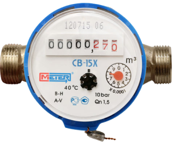 Подача показників води